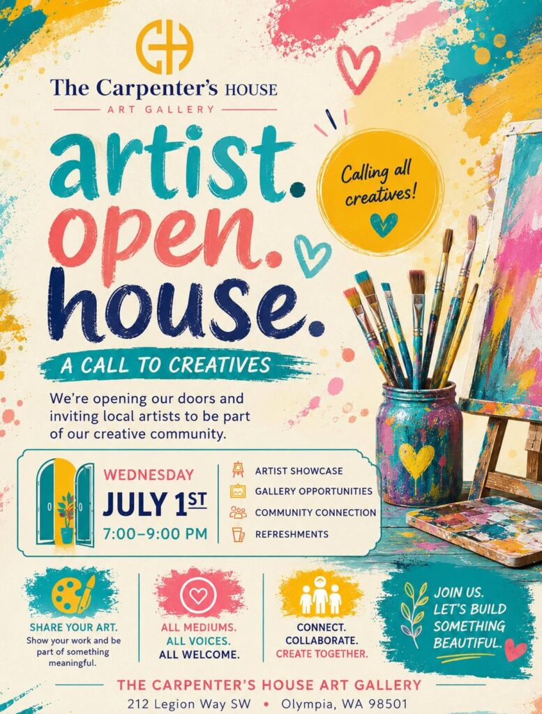 We're opening our doors and inviting local artists to be part of our community.